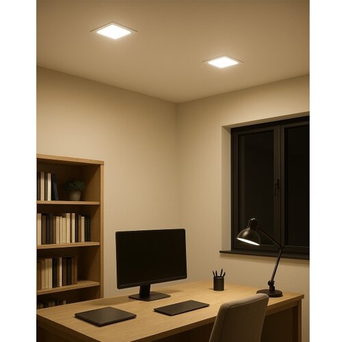  LED ugradno svetlo SQUARE LED/15W/230V 4200K 18,8x18,8 cm belo Slike