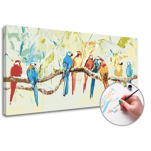  Slikanje brojevima PAPAGAS | 120k60 cm - bez rama Cene
