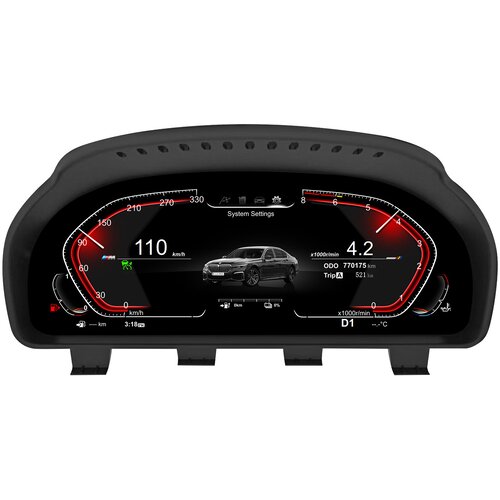 JUNSUN 12,3&amp;#039;&amp;#039; LCD Cluster Digitalni merilnik hitrosti Instrument Cluster za BMW serije 5 F10 F11 F18 F25 F26, (22148584) Slike