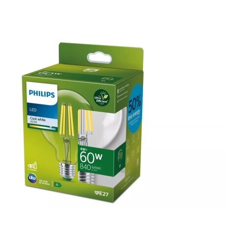Philips led sijalica ultraefficient vintage G95 E27/4W/230V 4000K Slike