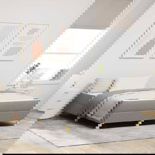 vidaXL Krevet s opruga kutije Taupe, Brown 140 x 200 cm Cijene