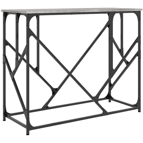 Maison Chic konzolna miza - miza ob steni siva sonoma 100x40x80 cm inženirski les, (21785942) Slike