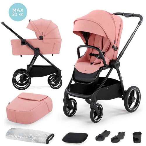 Kinderkraft dječja kolica Nea 3u1 B, ash pink Slike