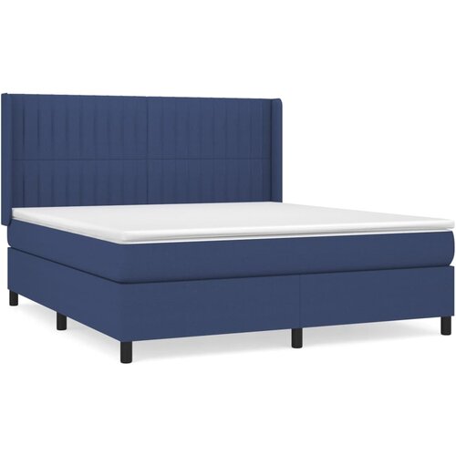 Maison Chic Box spring postelja - Vzmetna postelja z vzmetnico modra 180x200 cm blago SL14898, (21882831) Cene