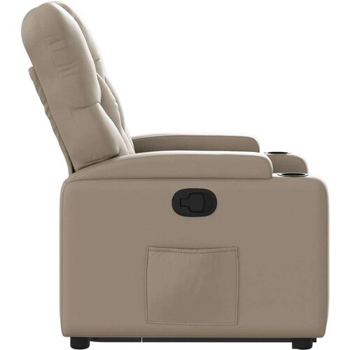 vidaXL Naslonjač na podizanje od umjetne kože boja cappuccina Cijene
