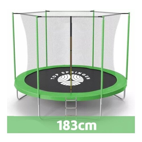 Top Springen trambolina 183cm unutrašnja mreža sa merdevinama - zelena ( TOP183ING ) Cene