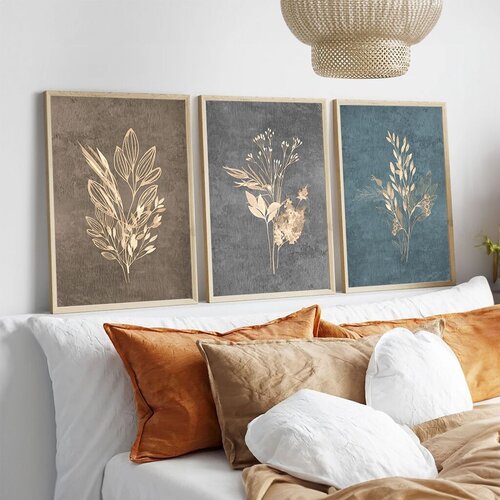 Wallity dekorativna slika Huhu242, 30x40cm, 3 dela Slike