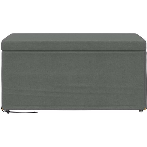  Stolica Tamno siva 81 x 41 x 40 cm Tkanina i konstruirano drvo - Tamno siva 80 cm tkanina Slike