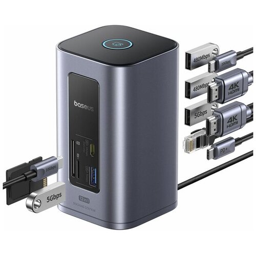 Baseus priklopna postaja BS-OH198/USB-C/2x HDMI/100W/B00568103813-00 Cene