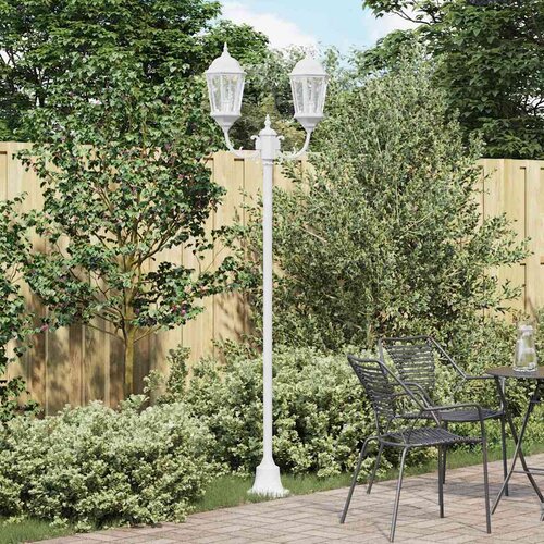 Vrtno svjetlo Bijelo 68 x 20 x 235 cm Aluminij i staklo Slike