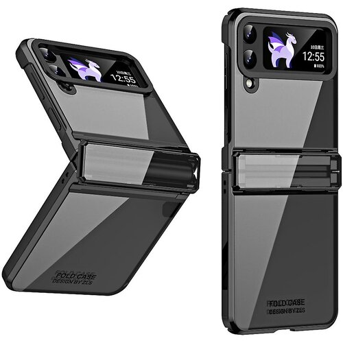 INORCO Za Samsung Galaxy Z Flip4 5G trdo računalni&amp;scaron;ko galvansko ohi&amp;scaron;je, za&amp;scaron;čita tečajev, odporen na udarce, pokrov telefona, (22036145) Slike