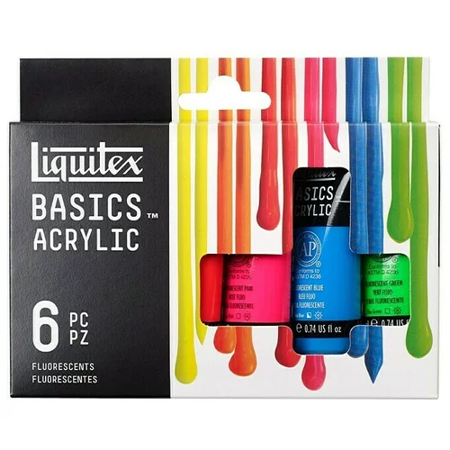 LIQUITEX Basics Set akrilnih boja (Razvrstano po boji, 6 Kom. x 22 ml, Tuba)