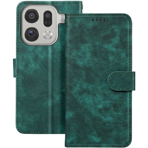 AVIZAR Torbica za Oppo Find X9 Pro Klasična folija z imetnikom kartic in funkcijo stojala, Zelena, (5000274326) Cene