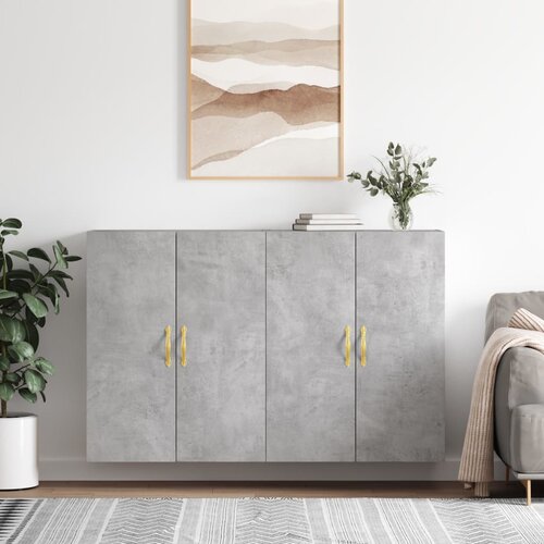 vidaXL Zidni ormarići 2 kom siva boja betona 69 5 x 34 x 90 cm Cijene