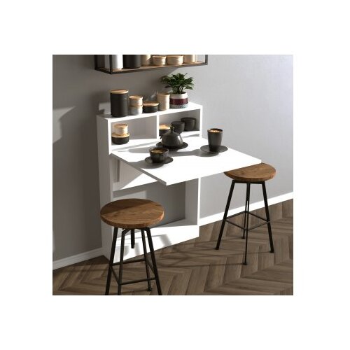 Hanah home Sklopivi stol, Bijela boja, Bracked - White Cijene