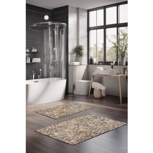  CT-5346 multicolor bathmat set (2 pieces) Cene