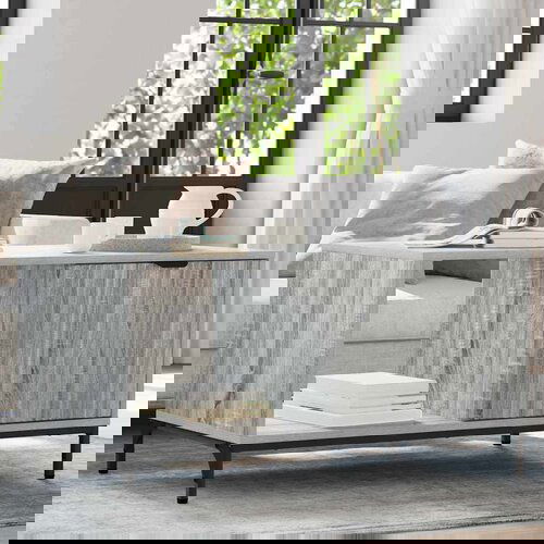 vidaXL Stolić za kavu Sivi hrast sonoma 90 x 49 x 46 cm Cijene