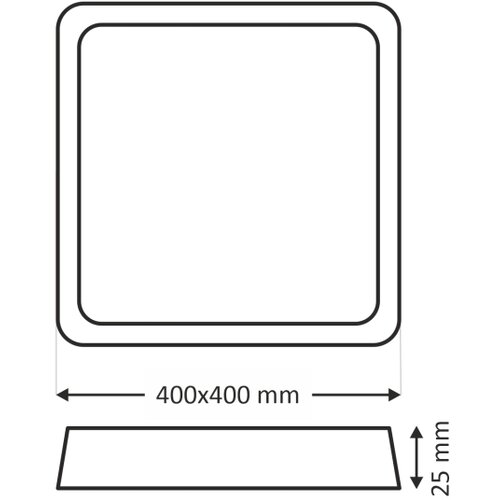  LED plafonsko svetlo LED/32W/230V 3000/4000/6500K 40x40 cm bela Slike