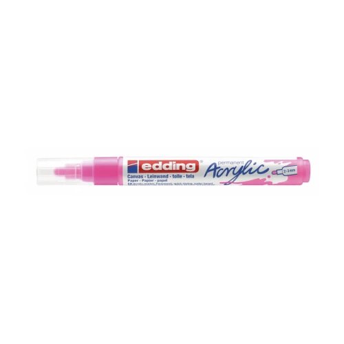  Akrilni marker E-5100 medium 2-3mm obli vrh Edding neon roze 12MA51IN Cene