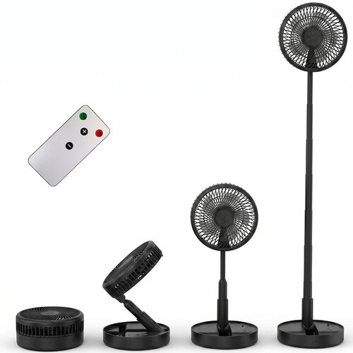PRIMEVOLVE polnilni teleskopski ventilator z daljincem Slike