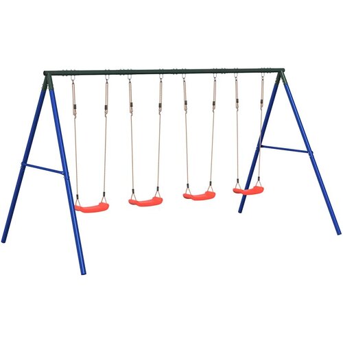  Set vanjske ljuljačka s 4 ljuljačke Plava Slike