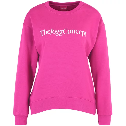 The Jogg Concept Sweater majica 'SAFINE' tamno roza / bijela
