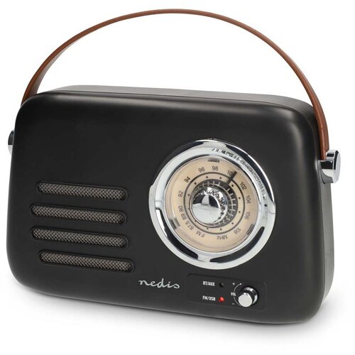 Nedis RDFM2600BK - Retro FM radio 3W/5V 1500 mAh Cene