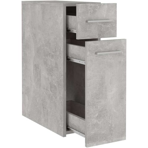 VidaXL Ormarić za lijekove siva boja betona 20x45,5x60 cm od iverice Slike