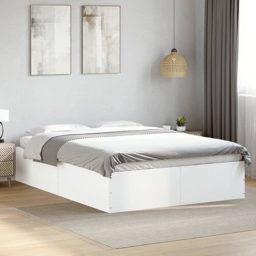 Furnova Posteljni okvir bel 140x200 cm inženirski les, (21934887) Slike