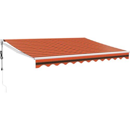 Maison Chic Avtomatsko zložljiva tenda - Senčniki oranžna in rjava 3,5x2,5 m, (22038719) Slike