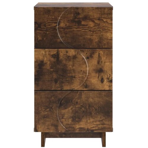  Noćni ormar 2 kom. Dimljeni hrast 33 5 x 34 5 x 60 cm - Dimljeni hrast 2 Slike