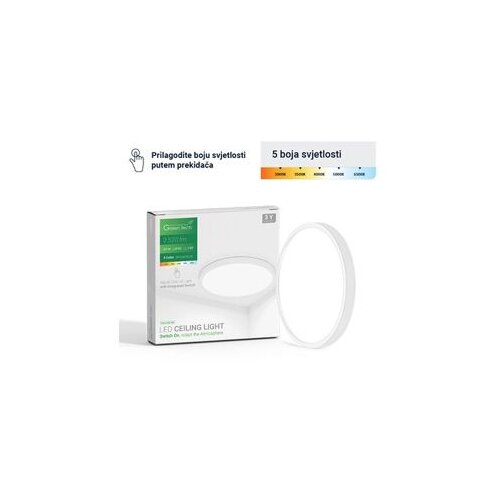  Plafonjera LED 20W 5CCT 3000K-3500K-4000K-5000K-6500K fi40 cm Green Tech Cijene
