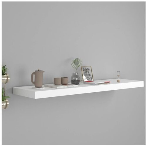  Plutajuća zidna polica bijela 90 x 23 5 x 3 8 cm MDF Cijene