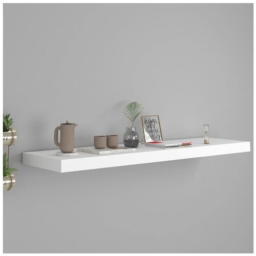  Stenska polica bela 90x23,5x3,8 cm MDF Cene