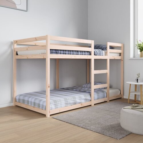 VidaXL Krevet na kat 90 x 190 cm od masivne borovine Slike