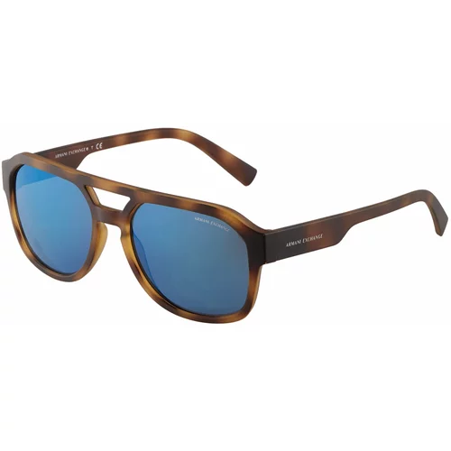 Armani Exchange Sončna očala '0AX4074S' modra / rjava / svetlo rjava