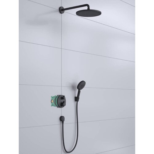 Hansgrohe 27961670 croma termostatski podometni komplet za tu&amp;scaron; črni Slike