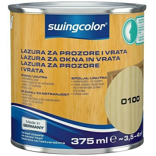SWINGCOLOR Lazura za prozore i vrata (Bezbojno, 375 ml) Cijene