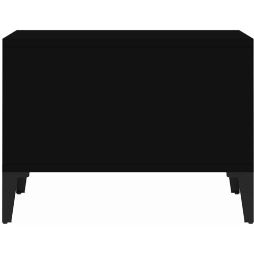  Stolić za kavu crni 60x50x36,5 cm od konstruiranog drva Slike
