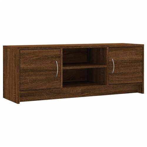 Maison Chic TV omarica - TV stojalo - Televizijska omarica rjava hrast 102x30x37,5 cm inženirski les, (21699902) Cene