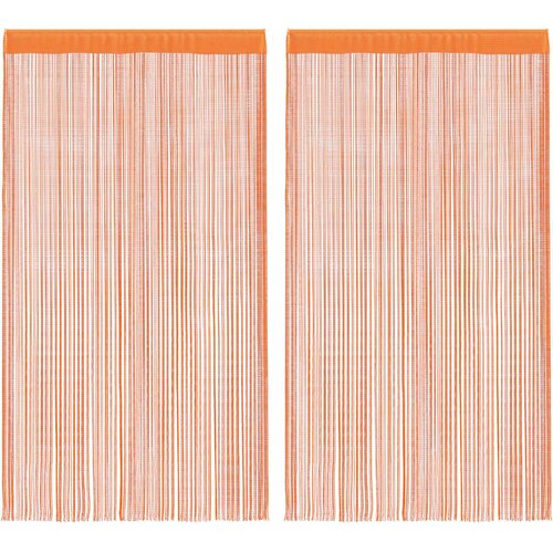  Nižaste zavjese 2 kom narančaste 140x250 cm Slike