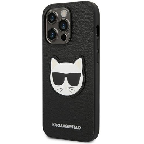Karl Lagerfeld KLHCP14LSAPCHK za iphone 14 pro črna za&amp;scaron;čita - choupette head Slike