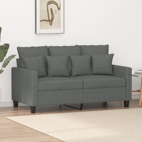 vidaXL Dvosjed od tkanine tamnosivi 120 cm Cijene