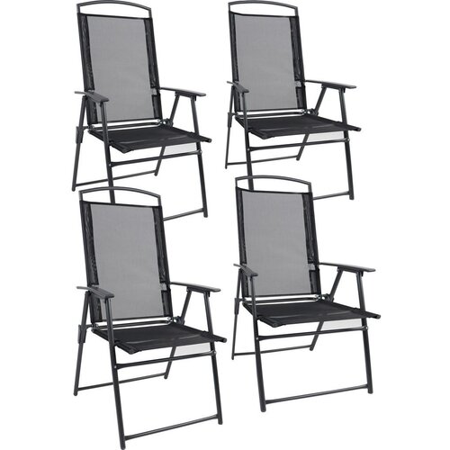 Gardenson Set Vrtnih Stolov Antracit, 4-Delno Slike