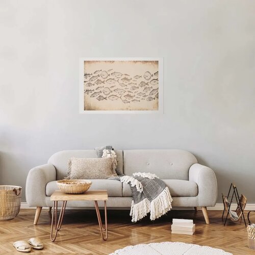  Plakat - Subtle Little Fish 90x60 Bez okvira s margom Cene