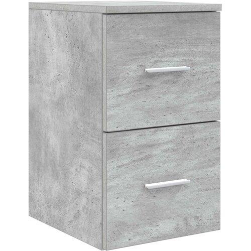  Set ormarića za kupaonicu 3 kom. Betonska siva 49,5 x 41 x 64,5 cm Slike