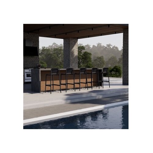 Hanah home Set barskih stolica Nes Bar, 50x100x53 cm,4 komada, Antracit Cene