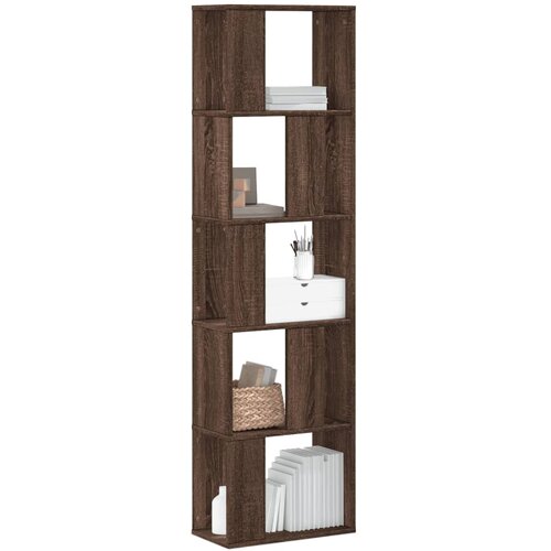  Regal za knjige s 5 razina boja hrasta 45x23,5x162,5 cm drveni Cijene