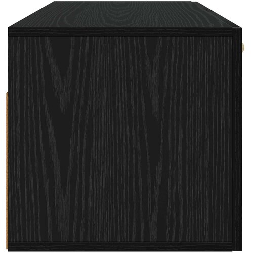  Ormar za Zid Zidna montaža Crni hrast 80 x 36,5 x 35 cm Slike