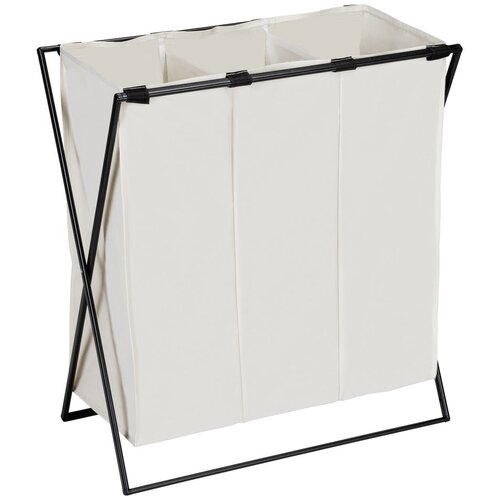 Wenko 71298800 - Koš za veš TRIO 69x76 cm krem/crna Cene